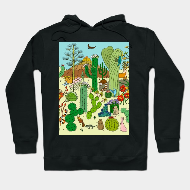 Arizona Desert Museum Hoodie by lamaisondulapino